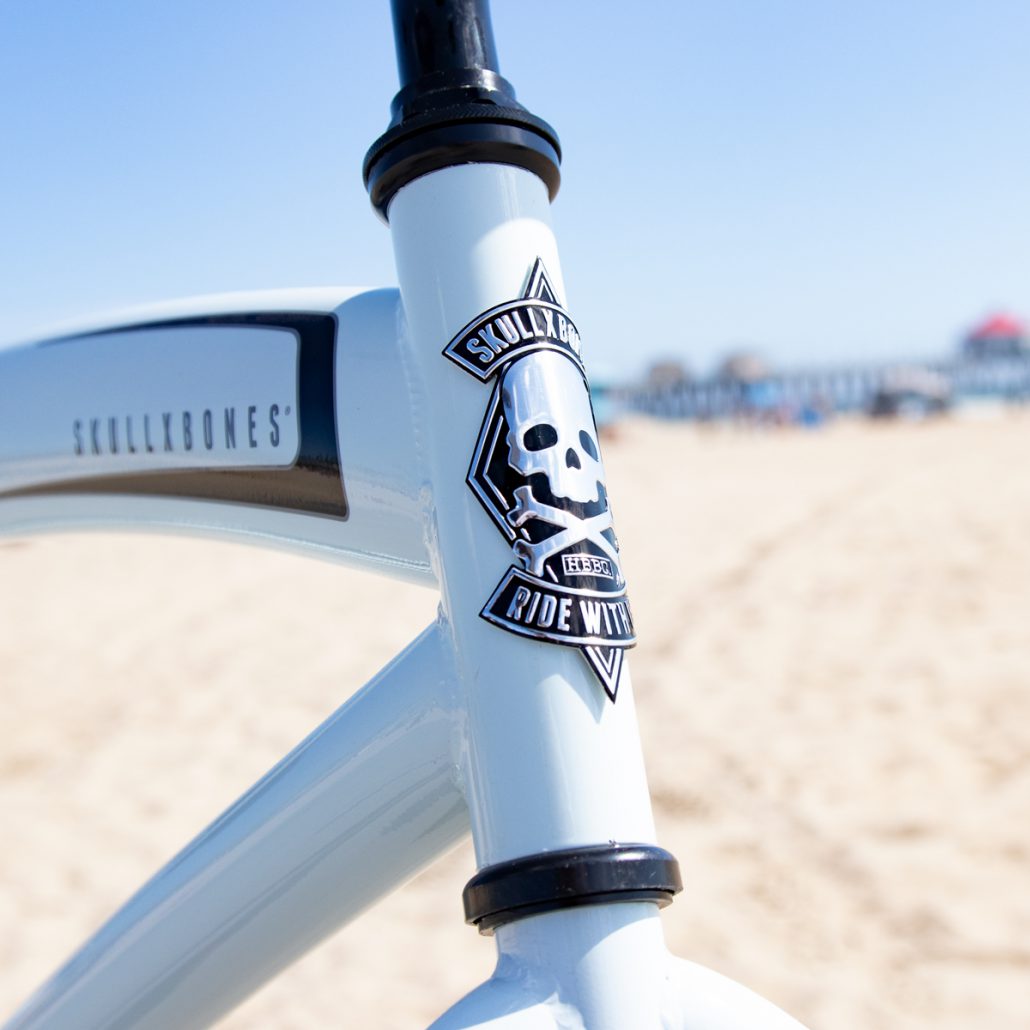 HBBC SKULLXBONES Men’s Beach Cruiser – ROVER WHITE