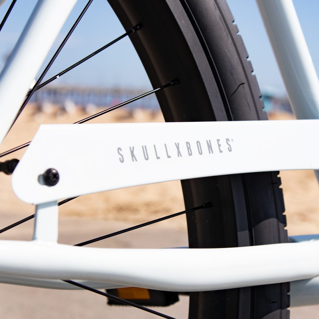 HBBC SKULLXBONES Men’s Beach Cruiser – ROVER WHITE