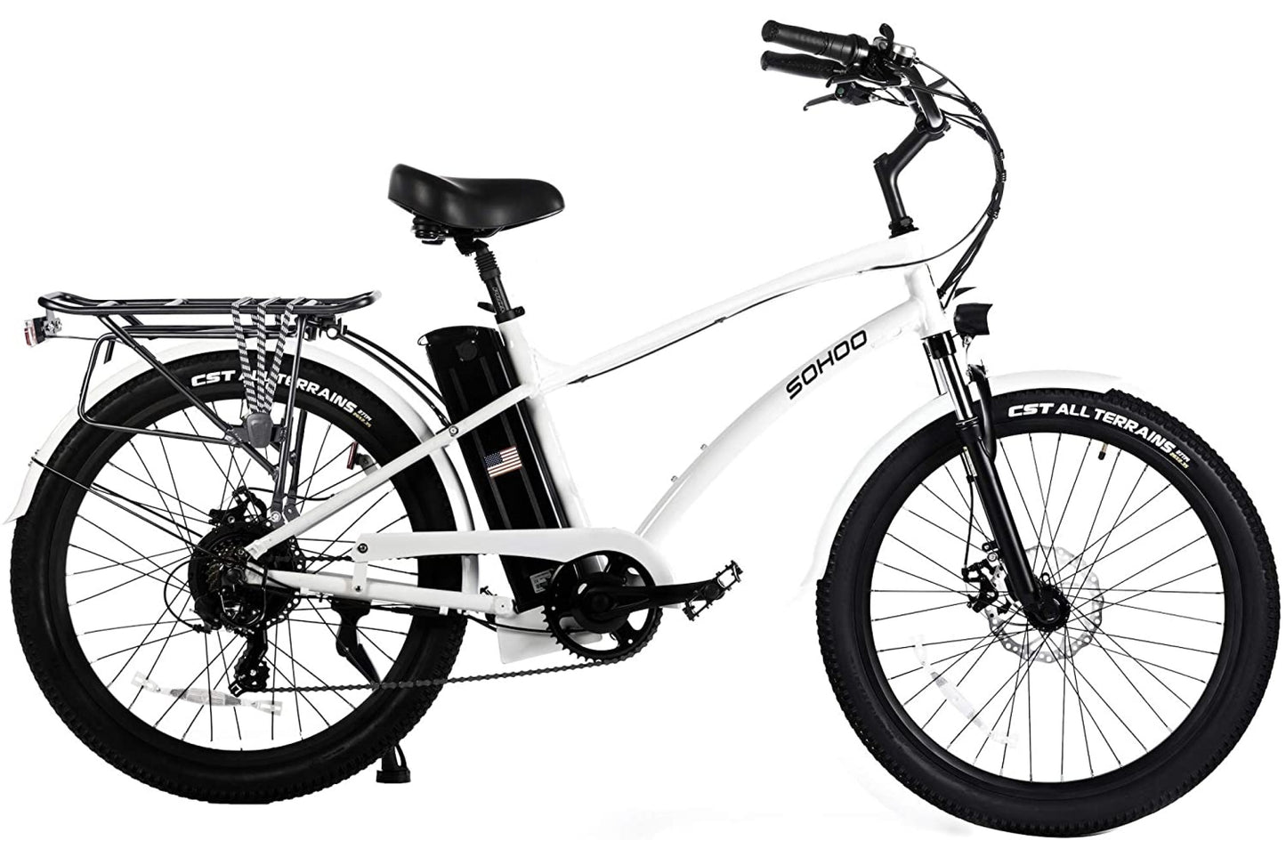 Sohoo 48V500W 26" Step-Over Beach Cruiser E-Bike