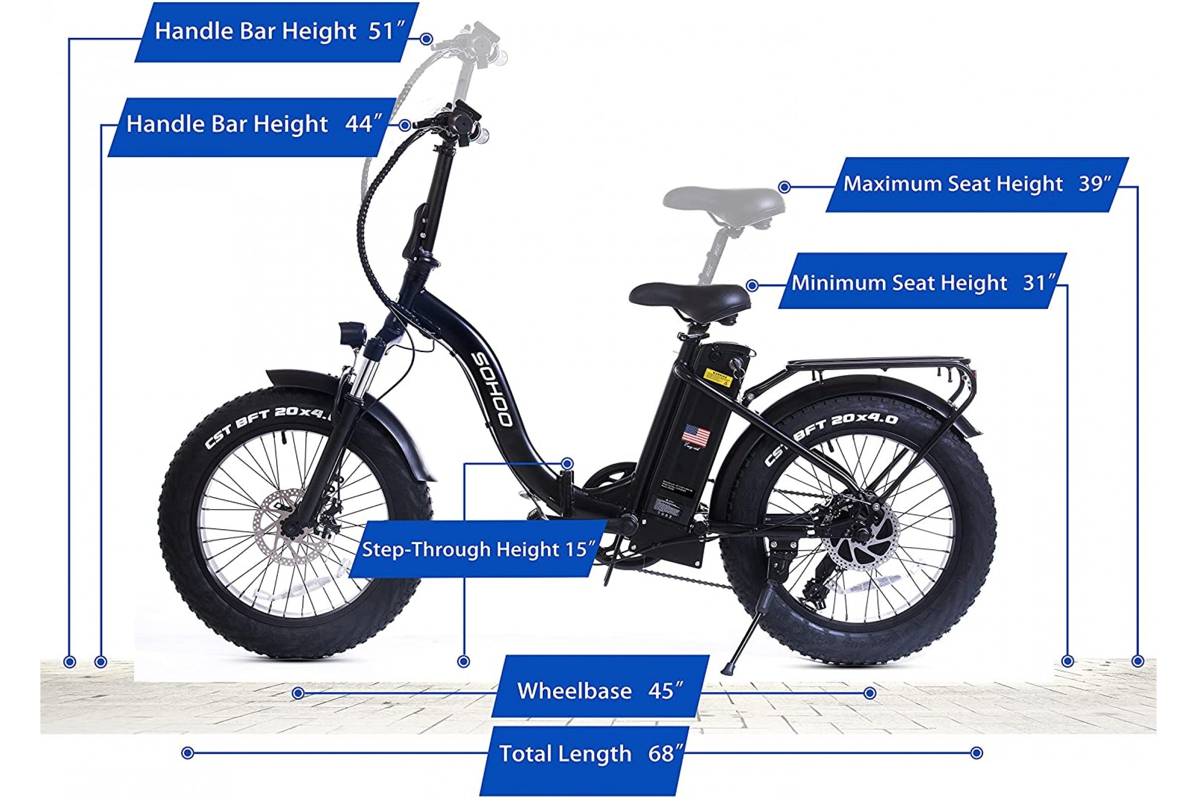 Step through 2024 folding bike